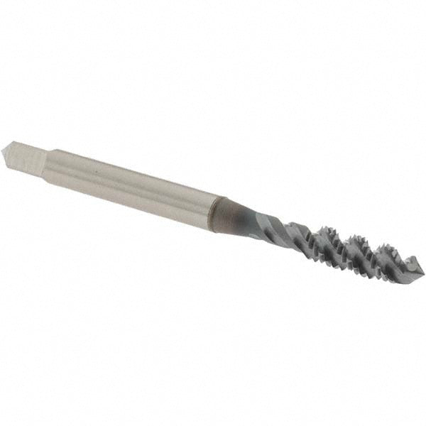 OSG 1413408 Spiral Flute Tap #10-32, UNF, 3 Flute, Plug Chamfer, 2B Class of Fit, High-Speed Steel, TiCN Finish