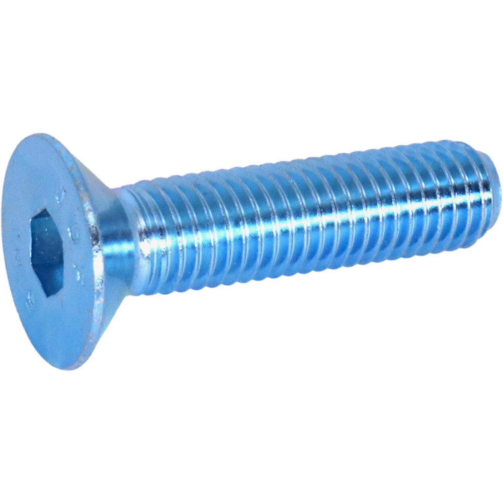 Value Collection MKFC03C012MBPKG Flat Socket Cap Screw M3x0.5, 10.9 Alloy Steel, Zinc-Blue Trivalent Chromate Finish