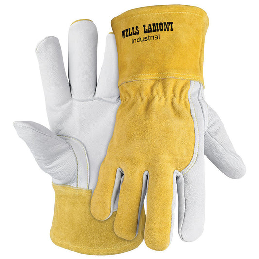Wells Lamont Y3032L Welder's & Heat Protective Gloves Welding Applications MIG Welding  Size Large  Lining Lined  Lining Material Fleece  Back Material Cow Split Leather  Hand Pair