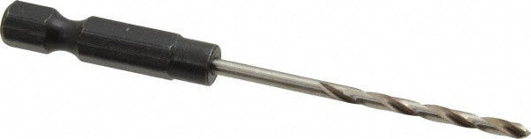 Cle-Line C20512 Mechanics Drill Bit 3/32" Dia, 118 &deg Point, High Speed Steel, Hex Shank, Split Point