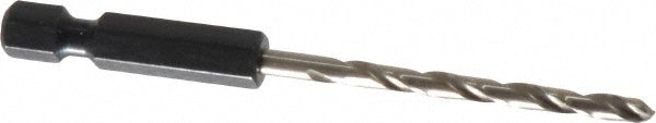 Cle-Line C20514 Mechanics Drill Bit 1/8" Dia, 118 &deg Point, High Speed Steel, Hex Shank, Split Point