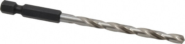 Cle-Line C20518 Mechanics Drill Bit 3/16" Dia, 118 &deg Point, High Speed Steel, Hex Shank, Split Point