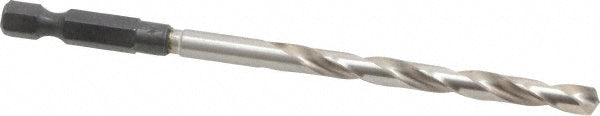 Cle-Line C20908 Mechanics Drill Bit 7/32" Dia, 118 &deg Point, High Speed Steel, Hex Shank, Split Point
