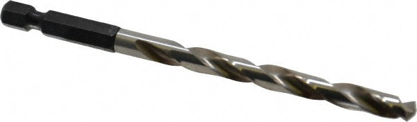Cle-Line C20909 Mechanics Drill Bit 1/4" Dia, 118 &deg Point, High Speed Steel, Hex Shank, Split Point