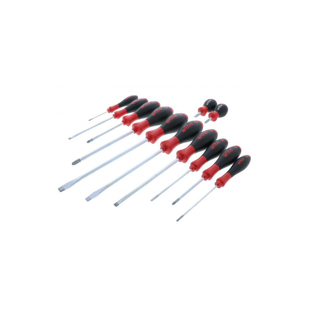 Wiha 30297 Screwdriver Set 12 Pc, Phillips, Slotted & Stubby