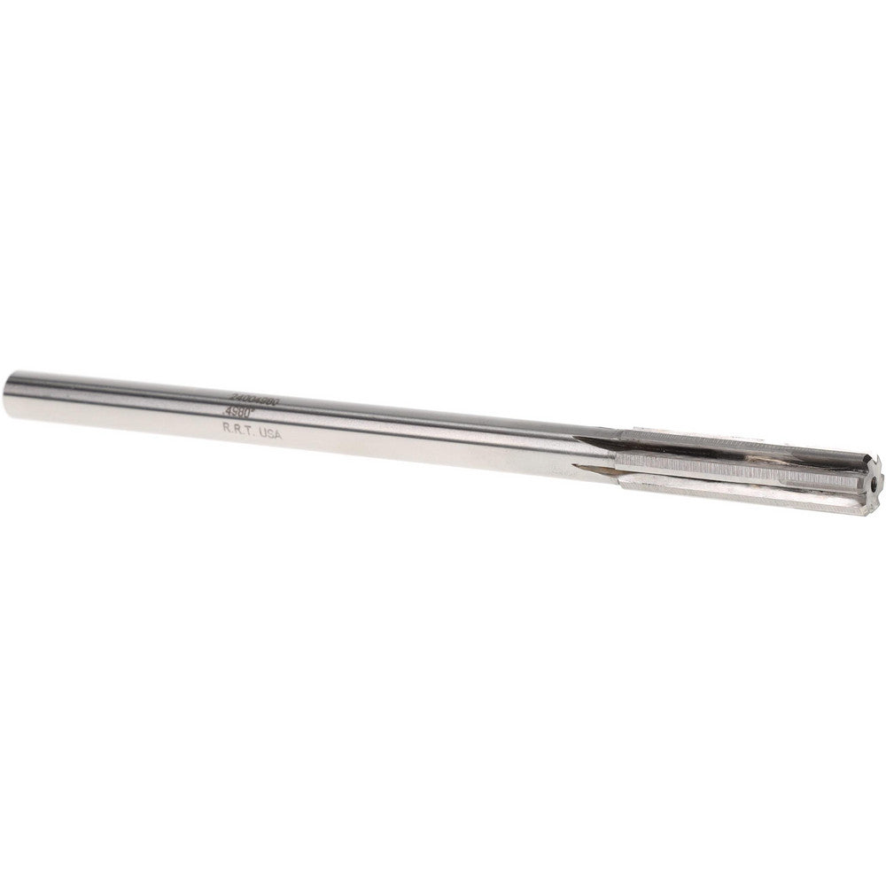Rock River Tool Inc. 24004980 Chucking Reamer 0.4980" Dia, 8" OAL, 2" Flute Length, Straight Flute, Straight-Cylindrical Shank, Carbide-Tipped
