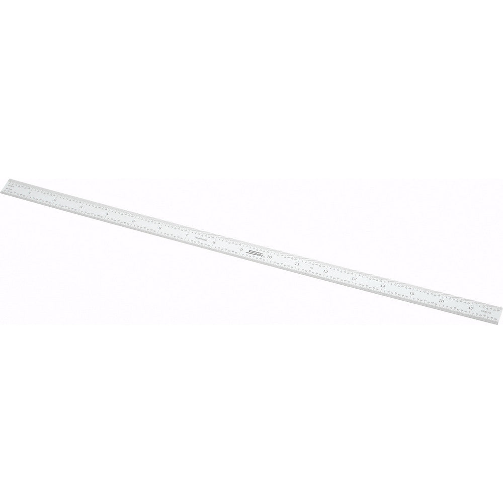 SPI 13-858-6 Steel Rule 24" OAL, 16R Graduation, Rigid, 1-1/8" OAW