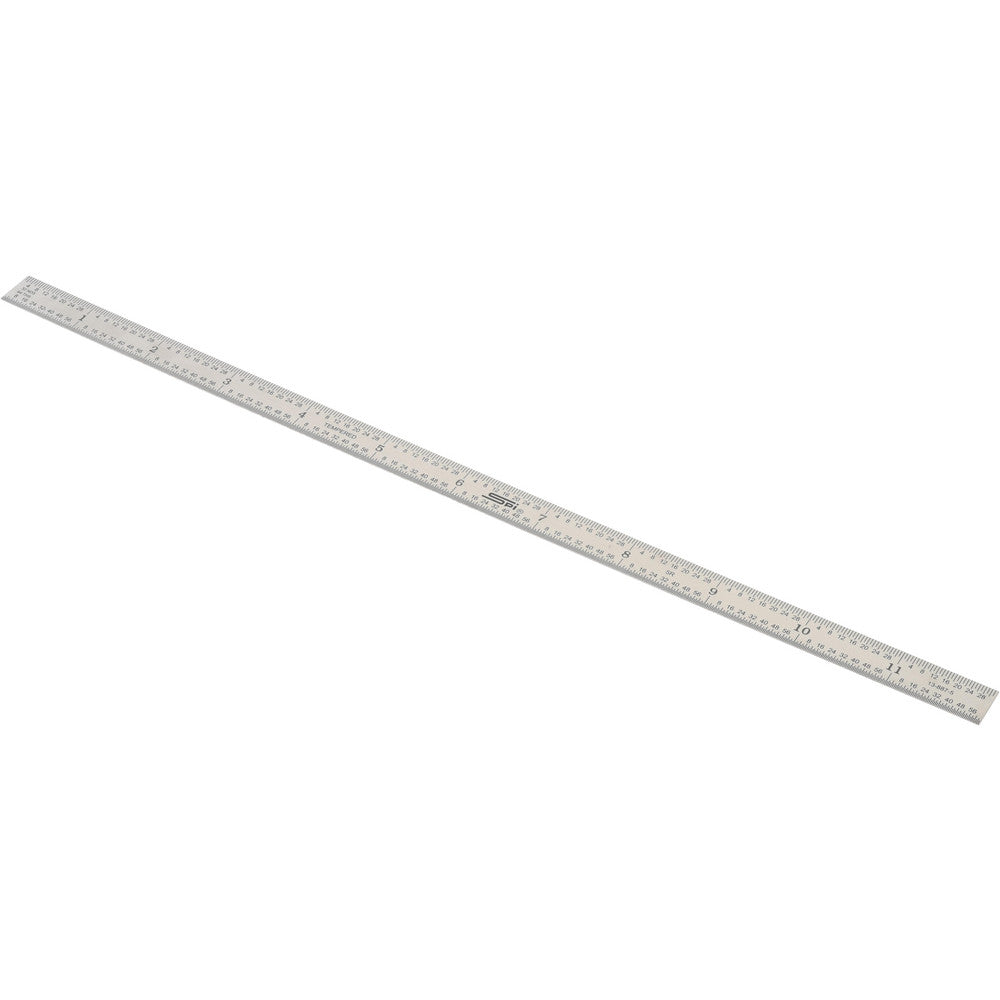 SPI 13-887-5 Steel Rule 12" OAL, 5R Graduation, Flexible, 1/2" OAW
