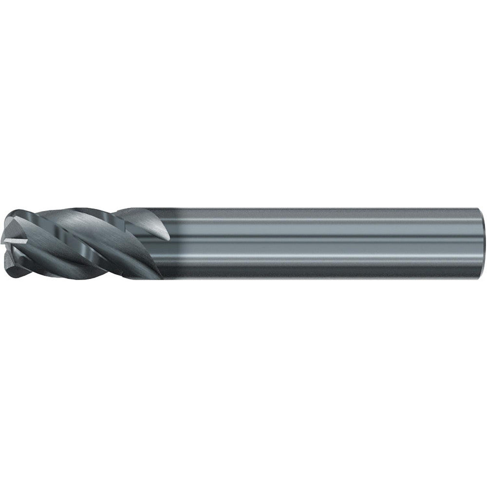 Emuge 3945L.018030 Roughing & Finishing End Mill 3/16" Dia, 4 Flute, 0.0300" Corner Radius, Corner Radius End, Solid Carbide