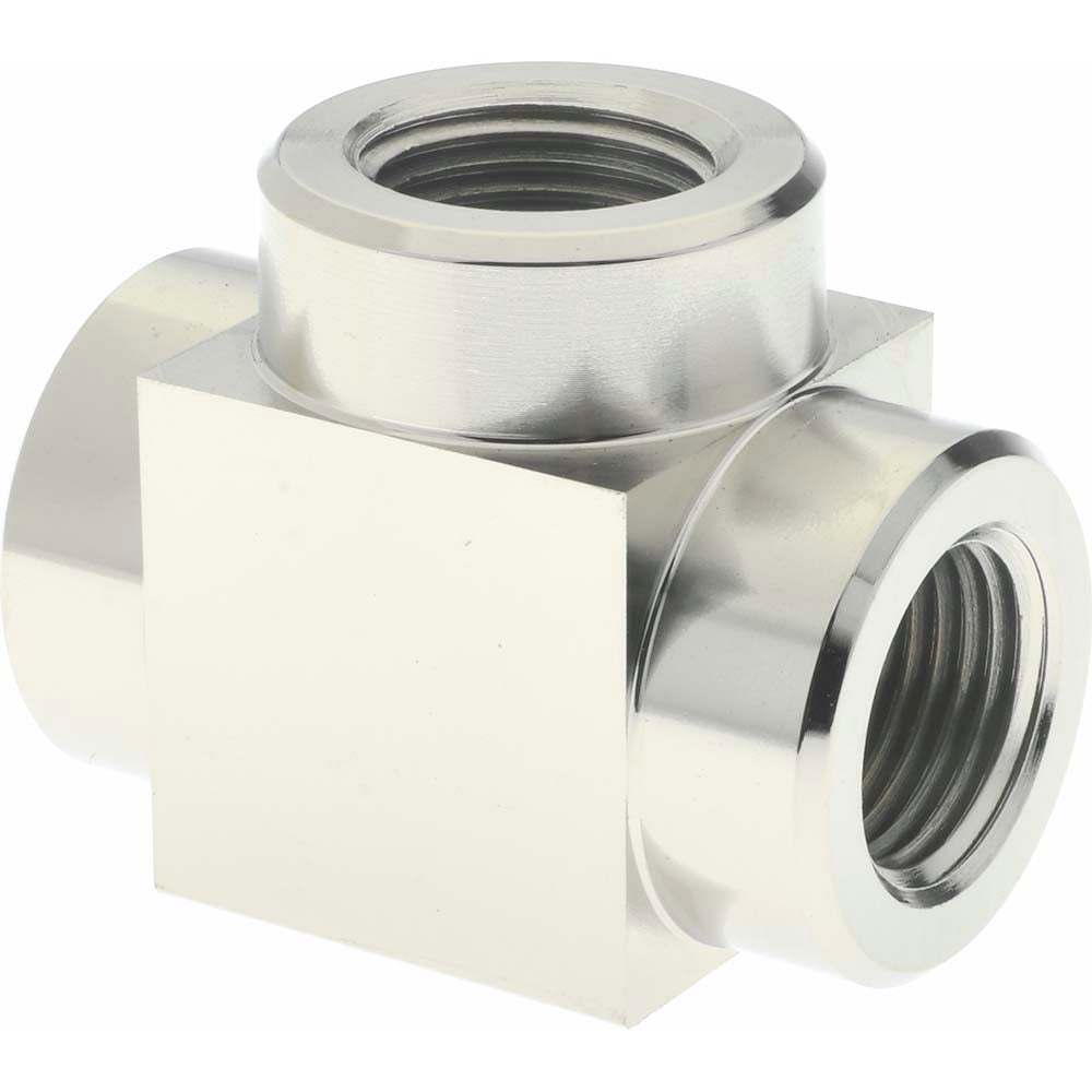 Value Collection PS-MH-HPC1-050 Hydraulic Hose Tee Connector Fitting 3/8", 10,000 psi