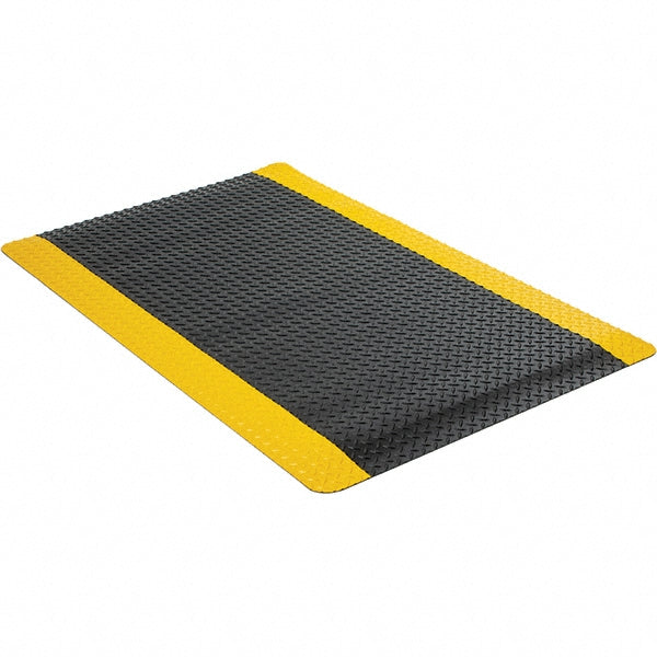 Wearwell 497.58x3x5BYL Anti-Fatigue Mat 5' Long, 3' Wide, 5/8 Thick, Vinyl, Beveled Edges, Medium-Duty