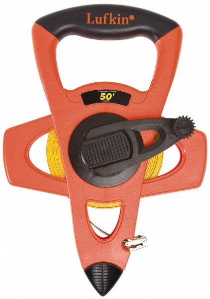 Lufkin FE050D Tape Measure 50' Long, 1/2" Width, Yellow Blade