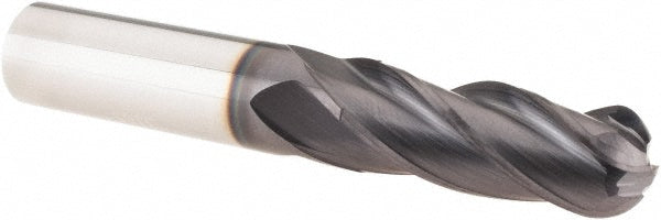 Guhring 9031650095200 Ball End Mill 3/8" Dia, 1" LOC, 4 Flute, Solid Carbide