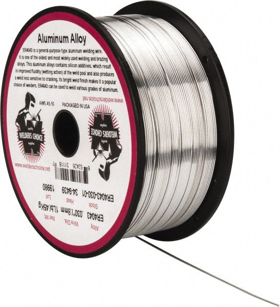 Welder's Choice 59802744 MIG Welding Wire ER4043, 0.0300" Dia, Aluminum