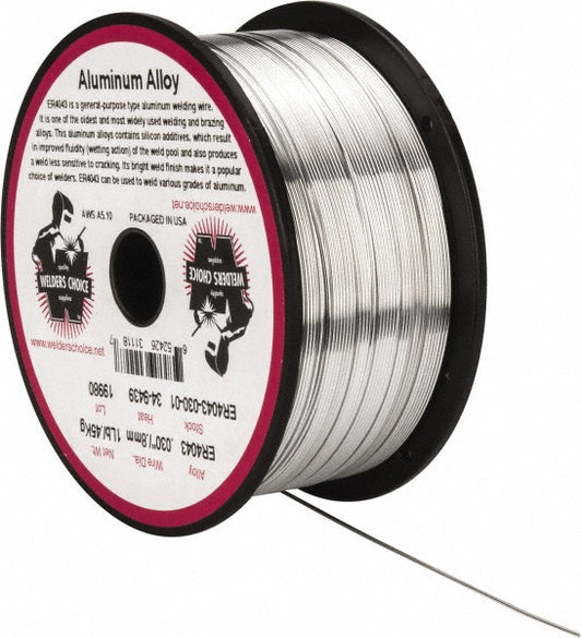 Welder's Choice 59802744 MIG Welding Wire ER4043, 0.0300" Dia, Aluminum