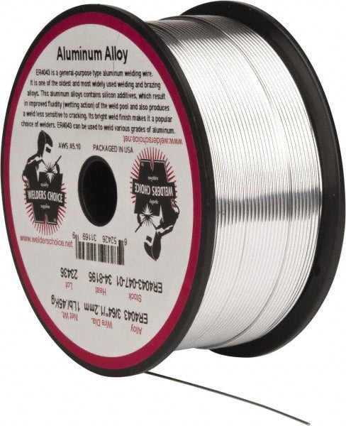 Welder's Choice 59802801 MIG Welding Wire ER4043, 0.0470" Dia, Aluminum
