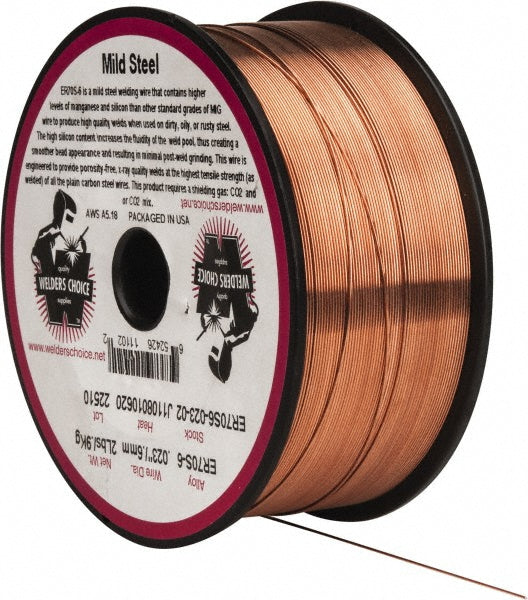 Welder's Choice 59802926 MIG Welding Wire ER70S-6, 0.0230" Dia, Carbon Steel