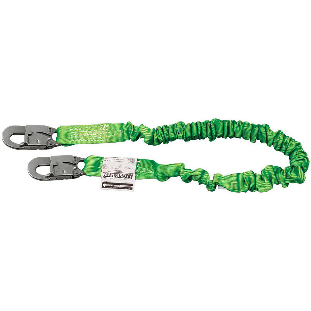 Miller 216M-Z7/6FTGN 6' Long, 310 Lb Capacity, 1 Leg Locking Snap Hook Harness Shock Absorbing Lanyard