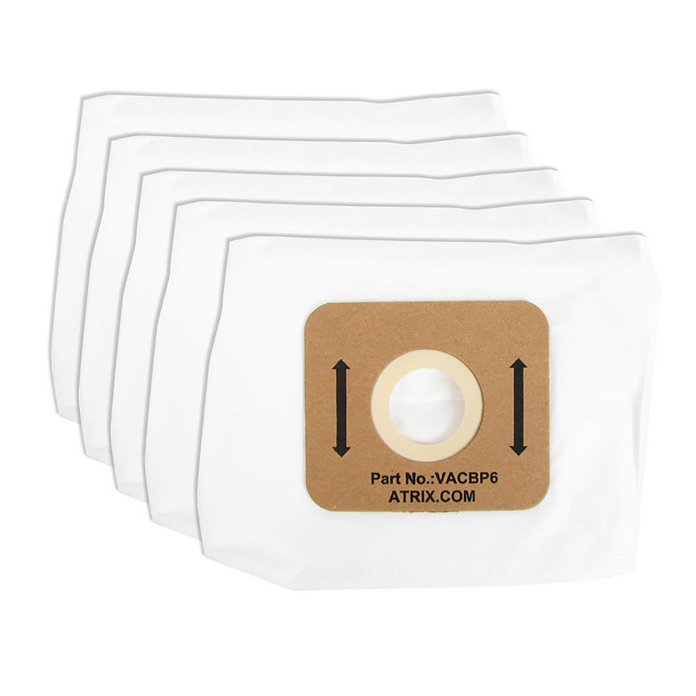 Atrix VACBP6-5P Pack of 5 Backpack Series HEPA Filter Bags