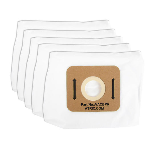 Atrix VACBP6-5P Pack of 5 Backpack Series HEPA Filter Bags