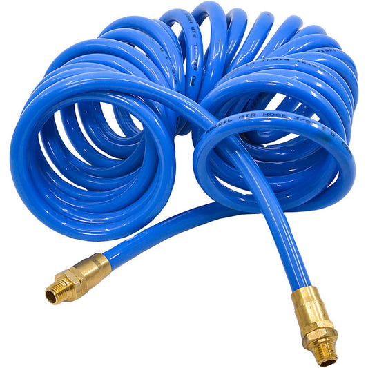 AvaGard AVGPUR3825 Air & Multi-Purpose Hose Hose Type Recoil Hose  Length Ft. (Feet) 25  Inside Diameter (Inch) 3/8  Color Blue  Material Polyurethane  Outside Diameter (Inch) 3/8