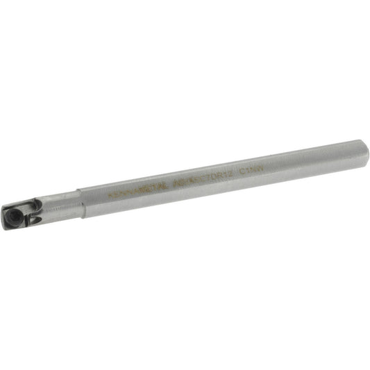 Kennametal 1289016 Indexable Boring Bar A03XSC7DR12, 0.18" Min Bore Dia, Right Hand Cut, 3/16" Shank Dia, 7 &deg Lead Angle, Steel