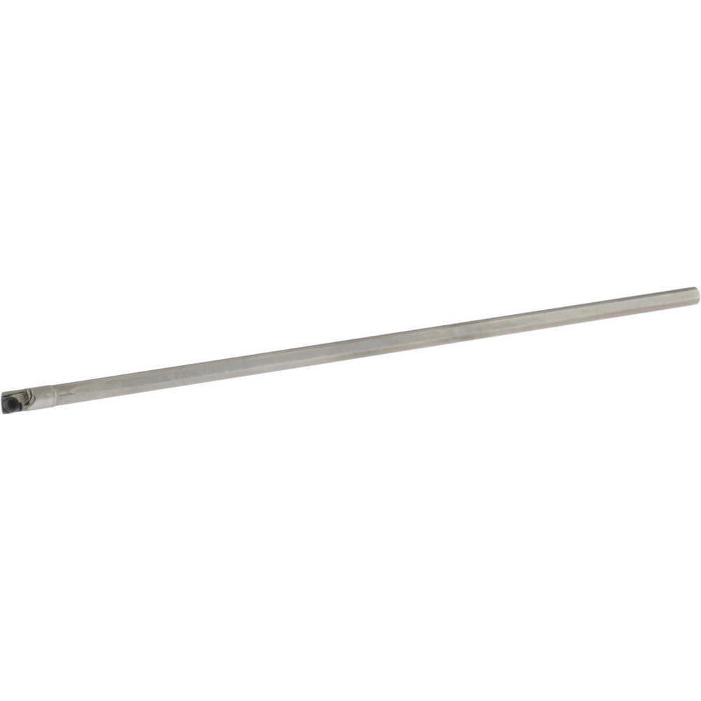 Kennametal 1271036 Indexable Boring Bar E25MSC7DR12, 0.18" Min Bore Dia, Right Hand Cut, 5/32" Shank Dia, 7 &deg Lead Angle, Solid Carbide (Shank), Steel (Head)