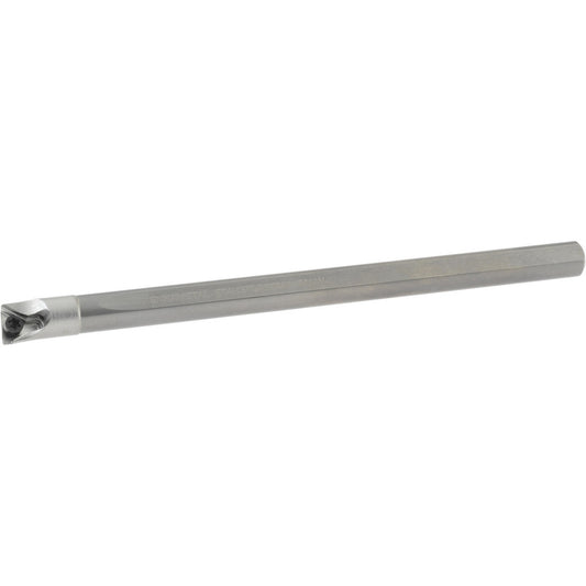 Kennametal 1270958 Indexable Boring Bar E04HSTLDR128, 0.3" Min Bore Dia, Right Hand Cut, 1/4" Shank Dia, 5 &deg Lead Angle, Solid Carbide (Shank), Steel (Head)