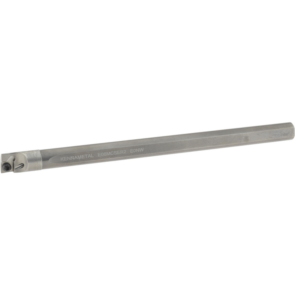 Kennametal 1950459 Indexable Boring Bar E06MCSER2, 0.421" Min Bore Dia, Right Hand Cut, 3/8" Shank Dia, 5 &deg Lead Angle, Solid Carbide (Shank), Steel (Head)