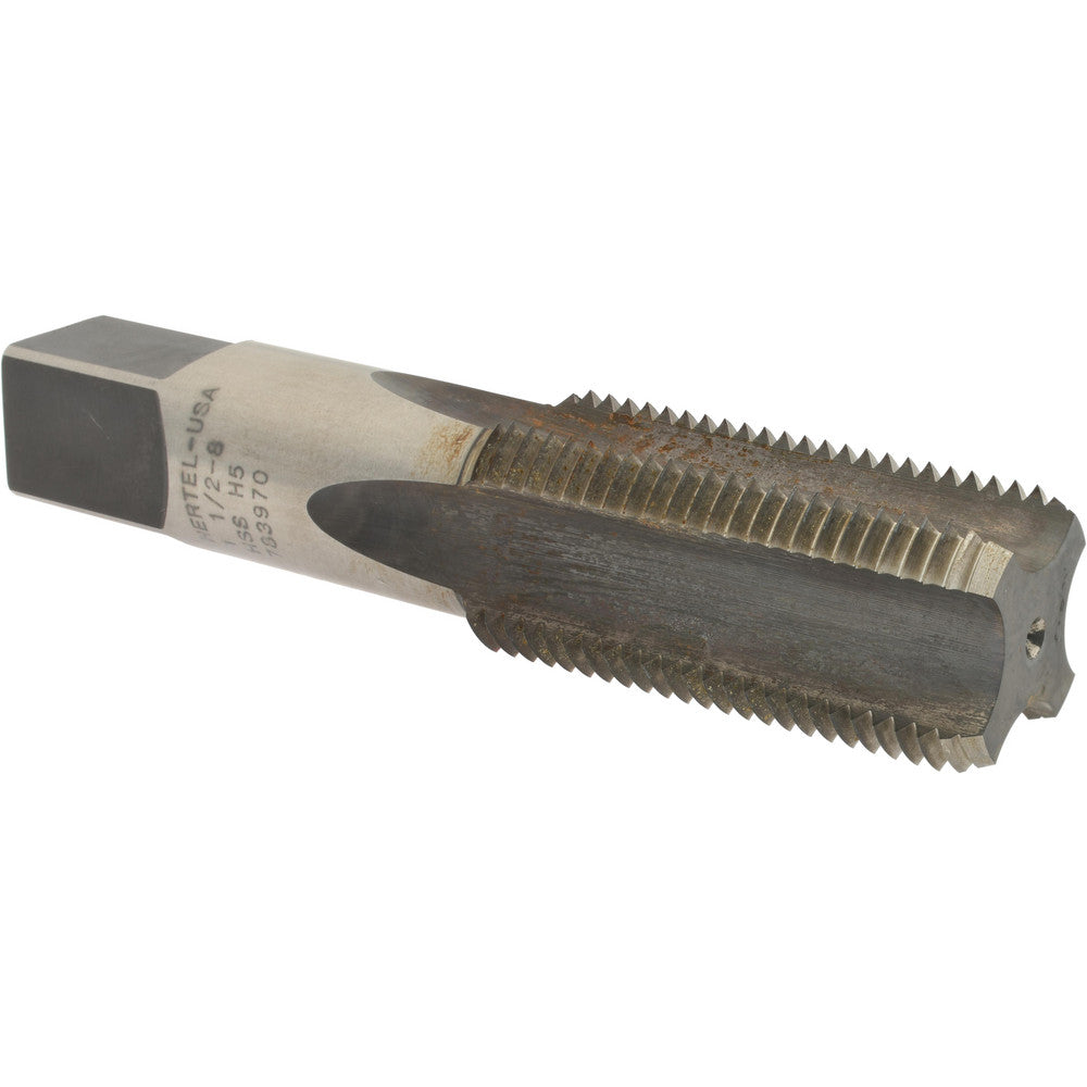 Hertel 87027 1-1/2 - 8 Bottoming RH H5 Bright High Speed Steel 4-Flute Straight Flute Hand Tap