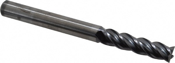 Kennametal 4071892 Square End Mill 3/8'' Dia, 1-1/2'' LOC, 3/8'' Shank Dia, 4'' OAL, 4 Flutes, Solid Carbide