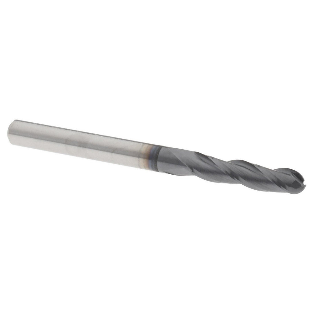 Hertel EM99924730 Ball End Mill 1/8" Dia, 1/2" LOC, 3 Flute, Solid Carbide