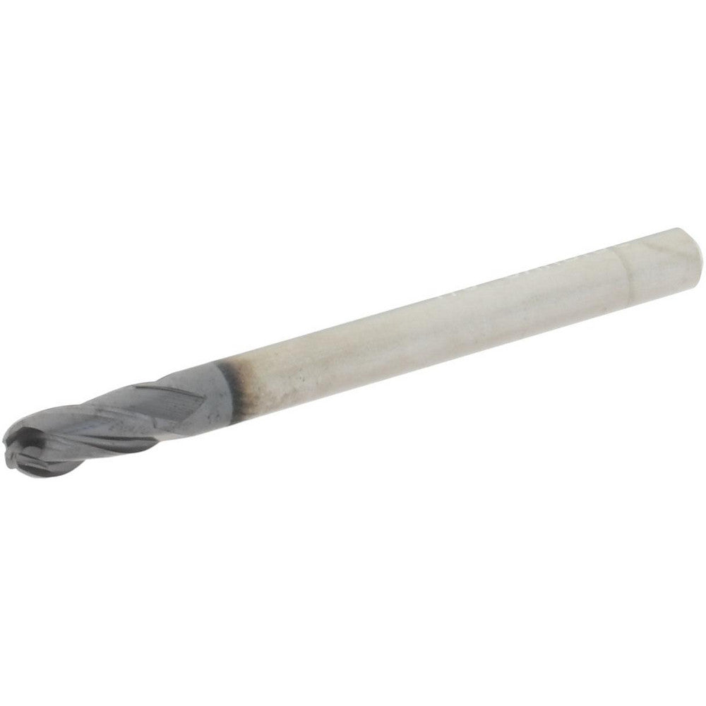 Hertel EM99924516 Ball End Mill 1/8" Dia, 1/4" LOC, 4 Flute, Solid Carbide