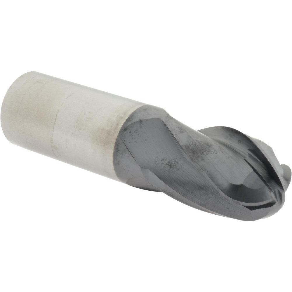 Hertel EM250064 Ball End Mill 1" Dia, 1-1/2" LOC, 4 Flute, Solid Carbide