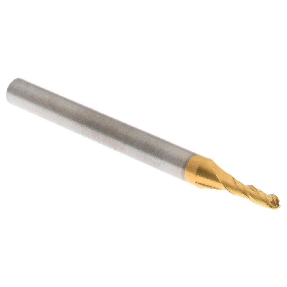 Hertel E699924774 Ball End Mill 1/16" Dia, 3/16" LOC, 3 Flute, Solid Carbide