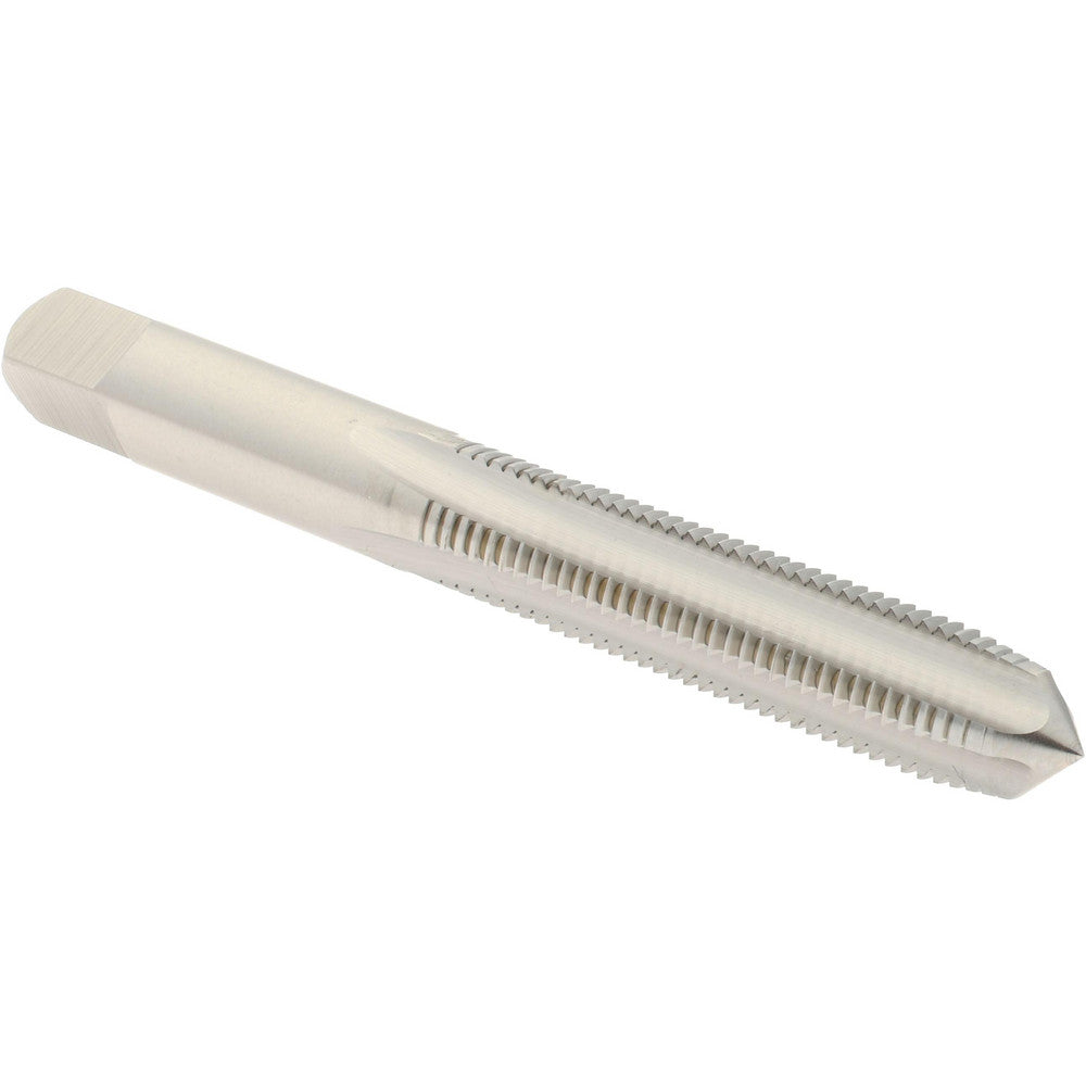 Hertel K029091AS Straight Flute Tap M8x1 Metric Fine, 4 Flute, Plug Chamfer, High-Speed Steel, Bright/Uncoated Finish