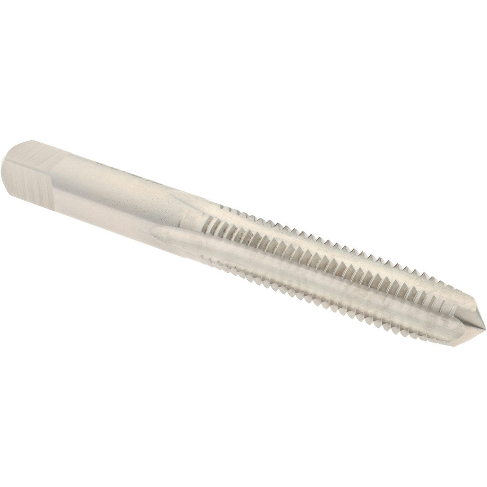 Hertel K029082AS Straight Flute Tap M8x1.25 Metric Coarse, 4 Flute, Plug Chamfer, 6H Class of Fit, High-Speed Steel, Bright/Uncoated Finish