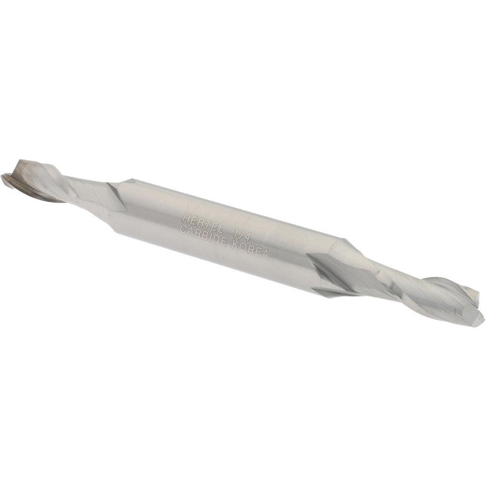 Hertel E599924312 Square End Mill 1/4" Dia, 5/8" LOC, 2 Flute, Solid Carbide