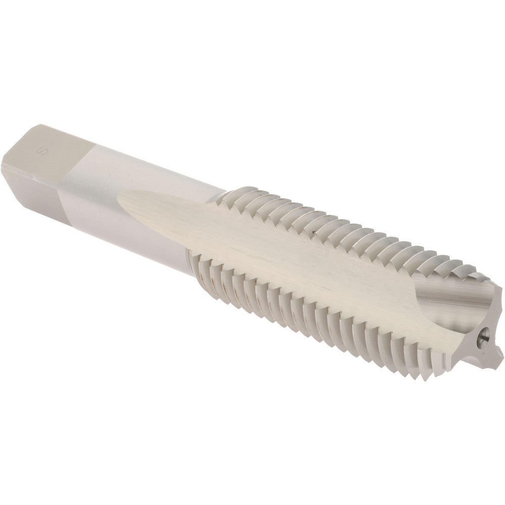 Hertel K013192AS Spiral Point Tap 1-8 UNC, 3 Flutes, Bottoming Chamfer, 3B Class of Fit, HSS, Bright/Uncoated Coated