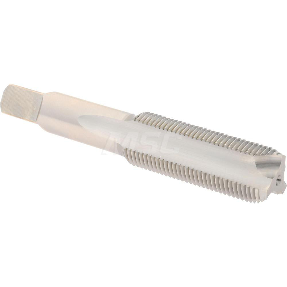 Hertel K099420AS Spiral Point Tap 3/4-16 UNF, 3 Flutes, Bottoming Chamfer, 3B Class of Fit, HSS, Bright/Uncoated Coated