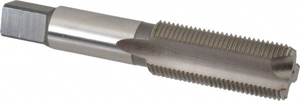 Hertel K013061AS Spiral Point Tap 7/8-14 UNF, 3 Flutes, Bottoming Chamfer, 3B Class of Fit, HSS, Bright/Uncoated Coated