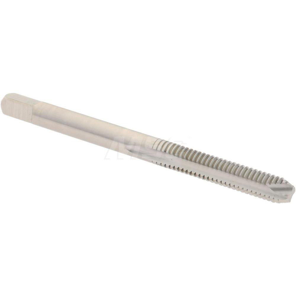 Hertel K008204AS Spiral Point Tap #8-32 UNC, 2 Flutes, Bottoming Chamfer, 3B Class of Fit, HSS, Bright/Uncoated Coated