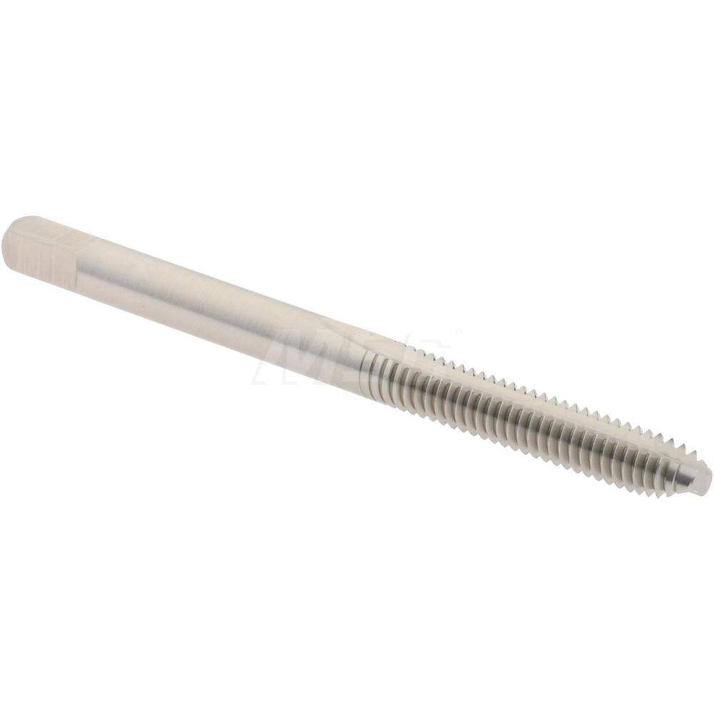 Hertel K008206AS Spiral Point Tap #8-32 UNC, 2 Flutes, Bottoming Chamfer, 2B Class of Fit, HSS, Bright/Uncoated Coated