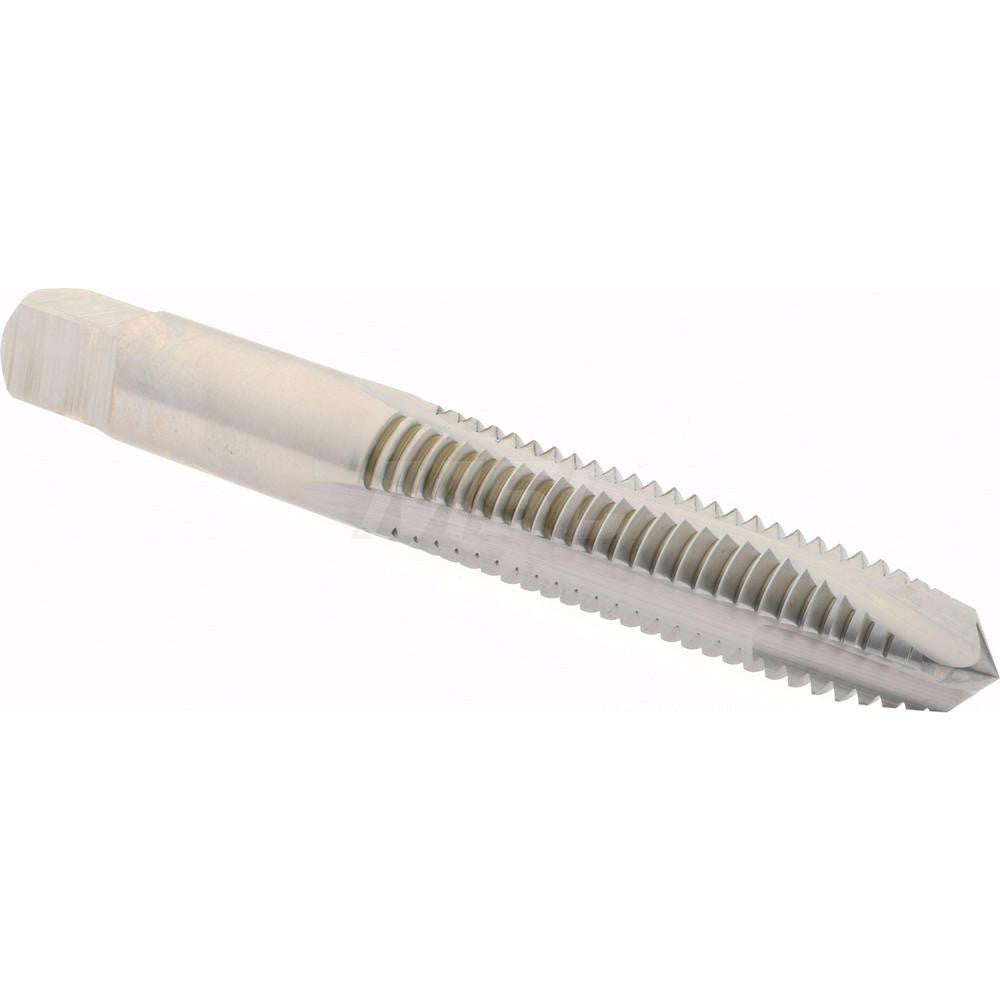 Hertel K017174AS Spiral Point Tap 3/8-16 UNC, 3 Flutes, Plug Chamfer, 3B Class of Fit, HSS, Bright/Uncoated Coated