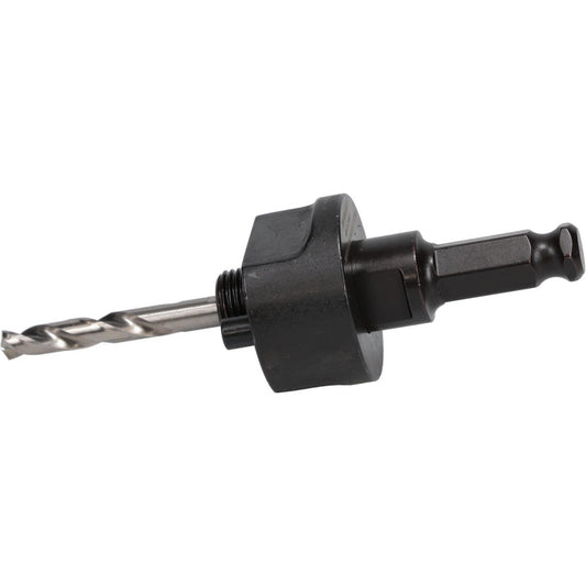 Milwaukee Tool 49-56-7240 Hole Saw Arbor 6" Saw Dia, Straight Shank, Drill Pilot