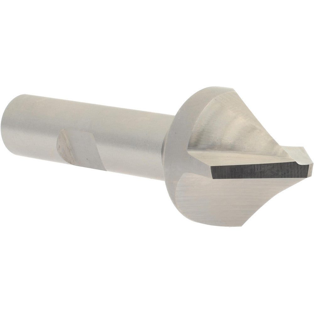 Hertel 19248 Chamfer Mill 1" Dia, 1/2" Shank Dia, 90 deg, Cobalt, Single End