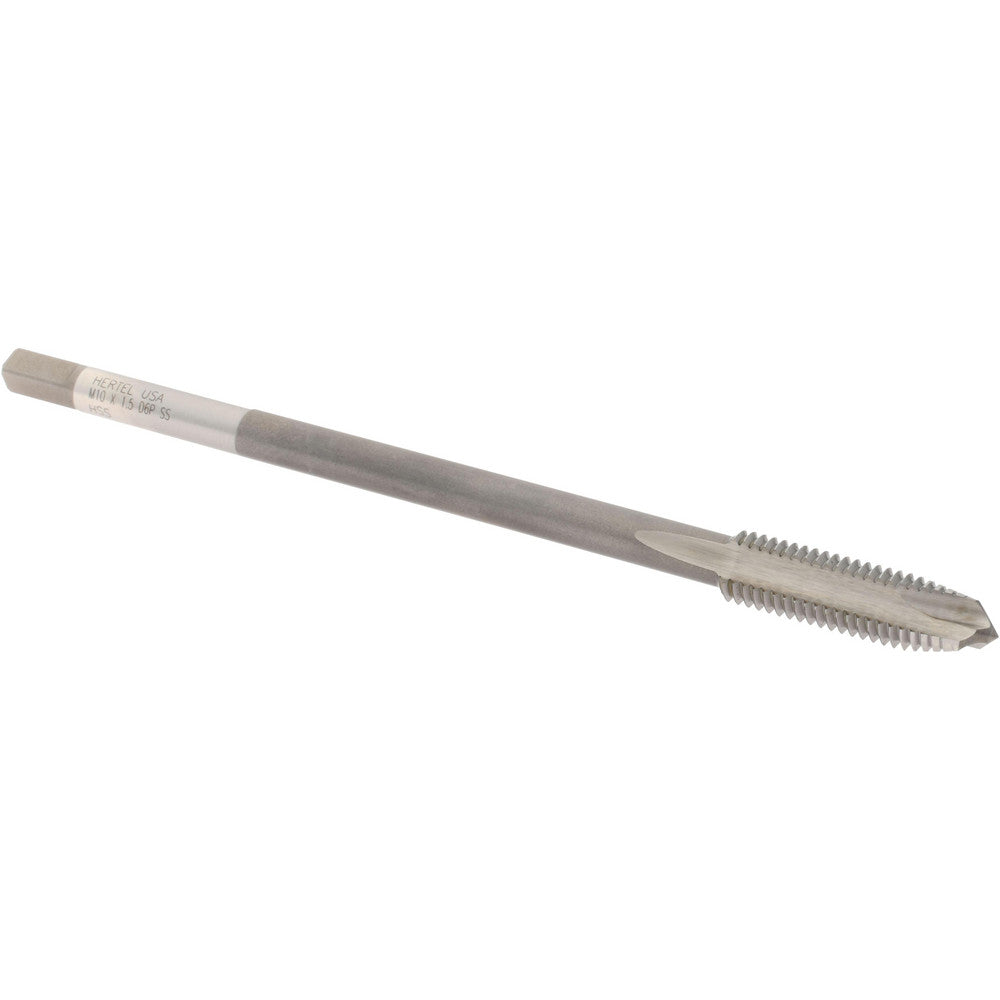 Hertel G837637 Extension Tap M10 x 1.5, 3 Flutes, D6, High Speed Steel, Spiral Point