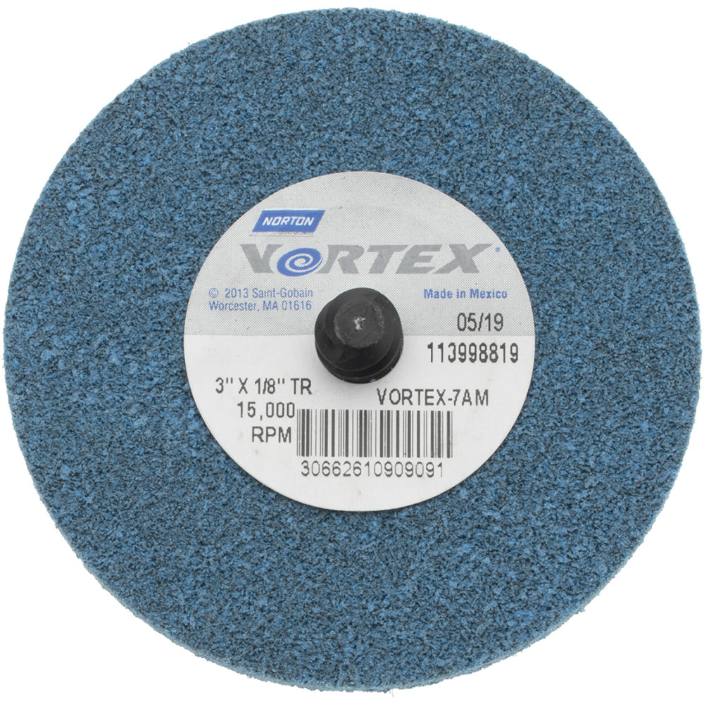 Norton 66261090909 Deburring Disc 3" Dia, Medium Grade, Aluminum Oxide
