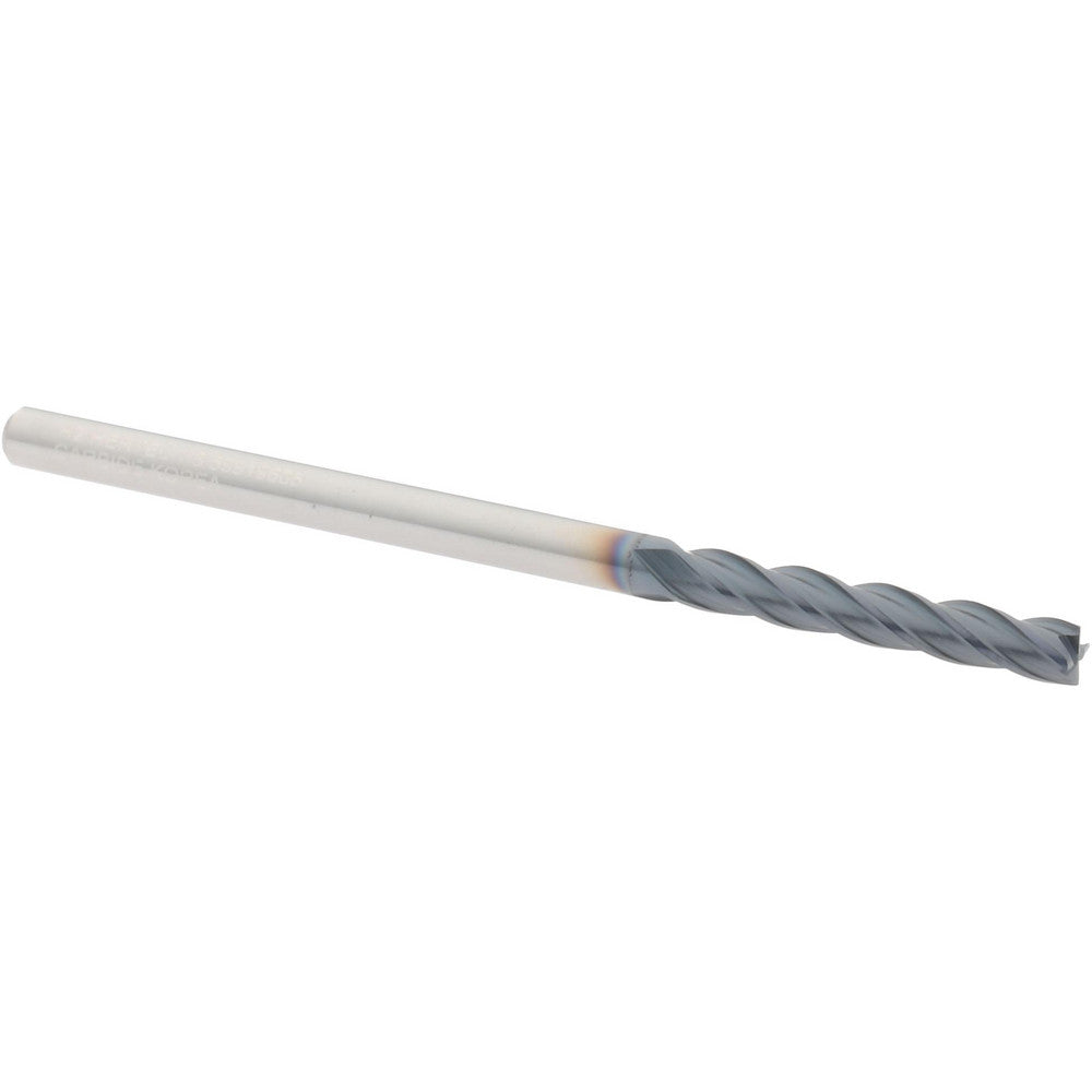 Hertel 59919605 Square End Mill 1/8" Dia, 3/4" LOC, 4 Flute, Solid Carbide