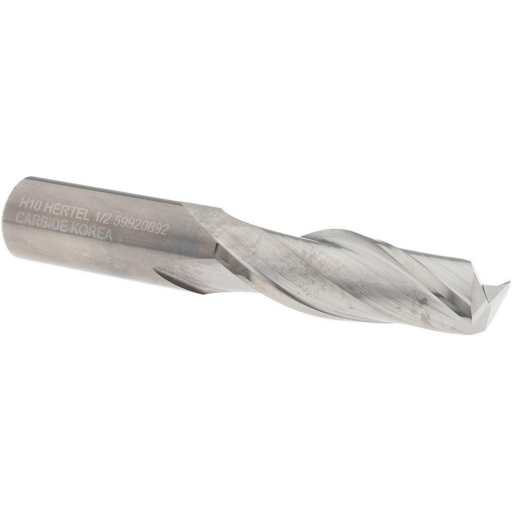 Hertel 59920892 Square End Mill 1/2" Dia, 1-1/2" LOC, 2 Flute, Solid Carbide